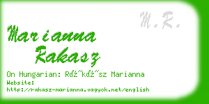 marianna rakasz business card